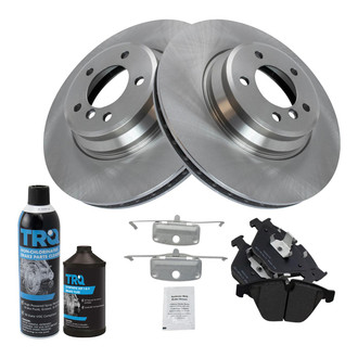 TRQ® - Front Disc Brake Kit with Semi-Metallic Pads