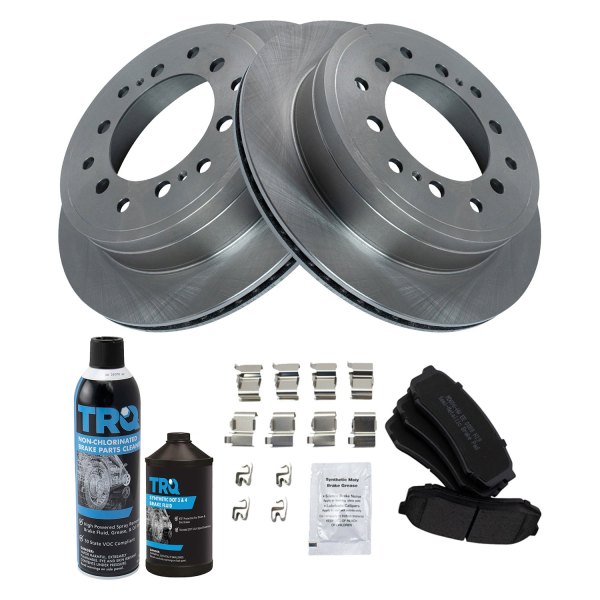 TRQ® - Rear Disc Brake Kit with Semi-Metallic Pads