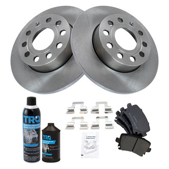 TRQ® - Rear Disc Brake Kit with Semi-Metallic Pads