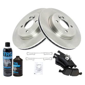TRQ® - Front Disc Brake Kit with Semi-Metallic Pads