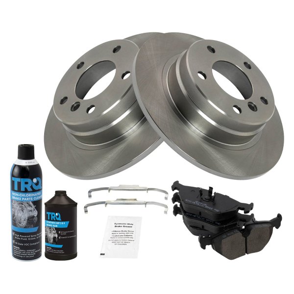 TRQ® - Rear Disc Brake Kit with Semi-Metallic Pads