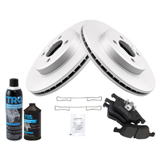 TRQ® - Front Disc Brake Kit with Semi-Metallic Pads