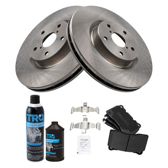 TRQ® - Front Disc Brake Kit with Semi-Metallic Pads