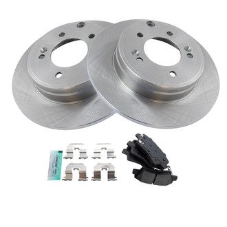 TRQ® - Rear Disc Brake Kit with Semi-Metallic Pads