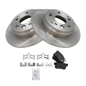 TRQ® - Rear Disc Brake Kit with Semi-Metallic Pads