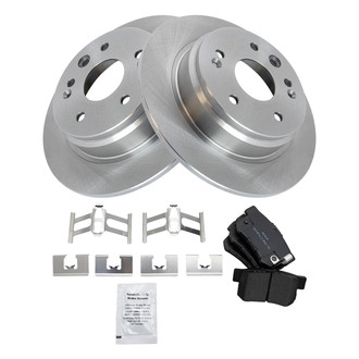 TRQ® - Rear Disc Brake Kit with Semi-Metallic Pads