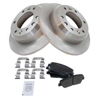 TRQ® - Rear Disc Brake Kit with Semi-Metallic Pads