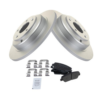 TRQ® - Rear Disc Brake Kit with Semi-Metallic Pads