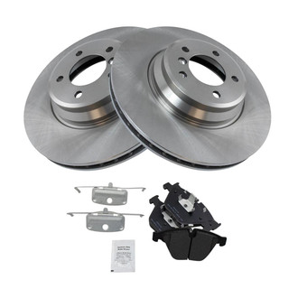 TRQ® - Front Disc Brake Kit with Semi-Metallic Pads