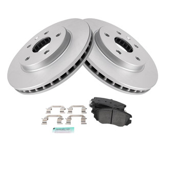 TRQ® - Front Disc Brake Kit with Semi-Metallic Pads