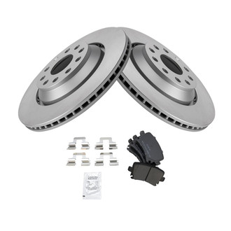 TRQ® - Rear Disc Brake Kit with Semi-Metallic Pads