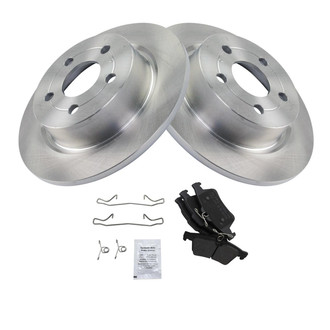 TRQ® - Rear Disc Brake Kit with Semi-Metallic Pads