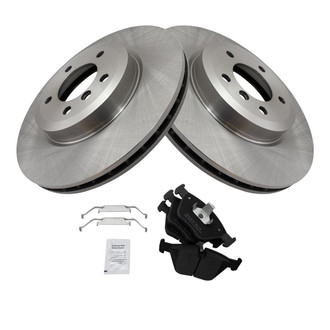 TRQ® - Front Disc Brake Kit with Semi-Metallic Pads