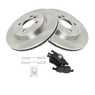 TRQ® - Front Disc Brake Kit with Semi-Metallic Pads