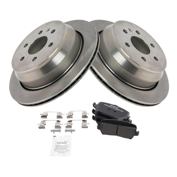 TRQ® - Rear Disc Brake Kit with Semi-Metallic Pads