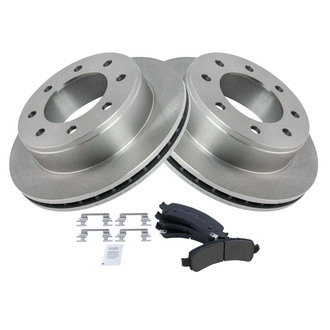 TRQ® - Rear Disc Brake Kit with Semi-Metallic Pads