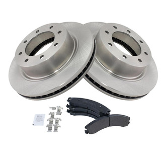TRQ® - Front Disc Brake Kit with Semi-Metallic Pads