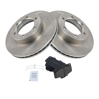 TRQ® - Front Disc Brake Kit with Semi-Metallic Pads