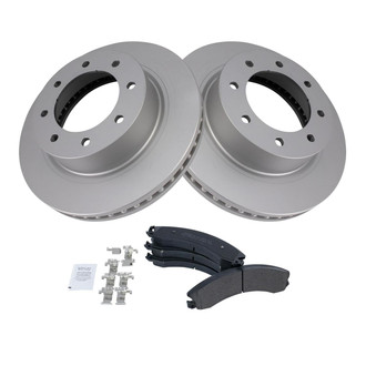 TRQ® - Front Disc Brake Kit with Semi-Metallic Pads