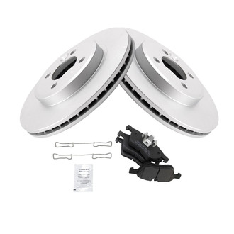 TRQ® - Front Disc Brake Kit with Semi-Metallic Pads