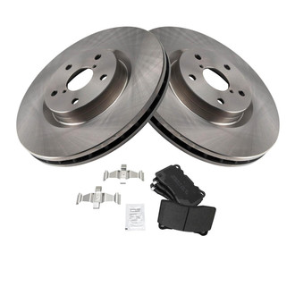 TRQ® - Front Disc Brake Kit with Semi-Metallic Pads