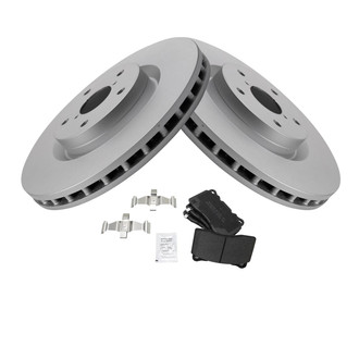 TRQ® - Front Disc Brake Kit with Semi-Metallic Pads