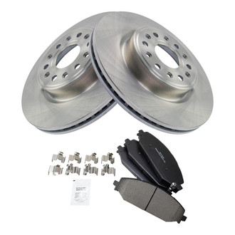 TRQ® - Front Disc Brake Kit with Semi-Metallic Pads