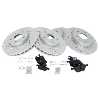 TRQ® - Performance Semi-Metallic Brake Kit