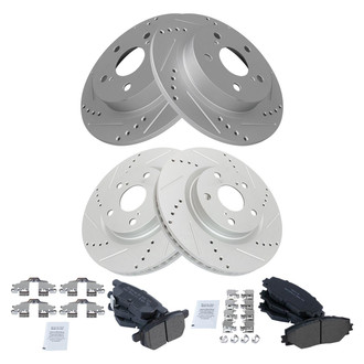 TRQ® - Performance Semi-Metallic Brake Kit