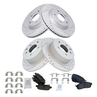 TRQ® - Performance Semi-Metallic Brake Kit