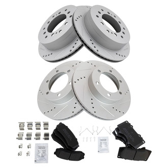 TRQ® - Performance Semi-Metallic Brake Kit