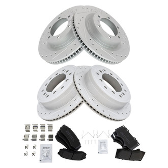 TRQ® - Performance Semi-Metallic Brake Kit