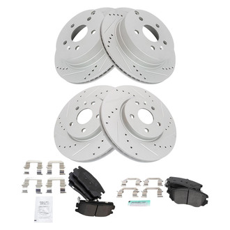 TRQ® - Performance Semi-Metallic Brake Kit