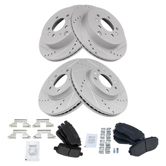 TRQ® - Performance Semi-Metallic Brake Kit