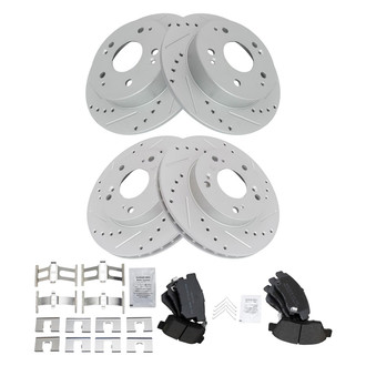 TRQ® - Performance Semi-Metallic Brake Kit