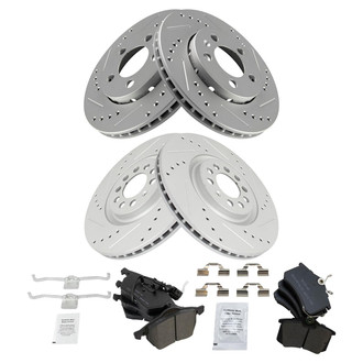 TRQ® - Performance Semi-Metallic Brake Kit