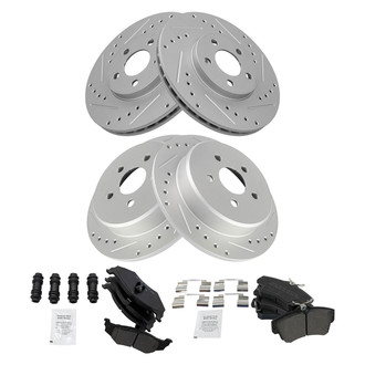 TRQ® - Performance Semi-Metallic Brake Kit
