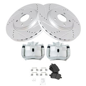 TRQ® - Performance Semi-Metallic Brake Kit with Calipers