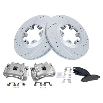 TRQ® - Performance Semi-Metallic Brake Kit with Calipers