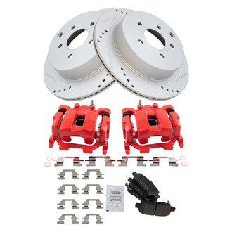 TRQ® - Performance Semi-Metallic Brake Kit with Calipers