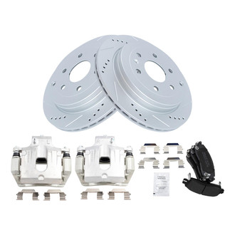TRQ® - Performance Semi-Metallic Brake Kit with Calipers