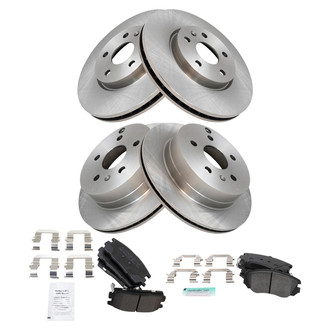 TRQ® - Disc Brake Kit with Semi-Metallic Pads