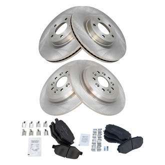 TRQ® - Disc Brake Kit with Semi-Metallic Pads