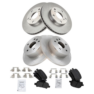 TRQ® - Disc Brake Kit with Semi-Metallic Pads