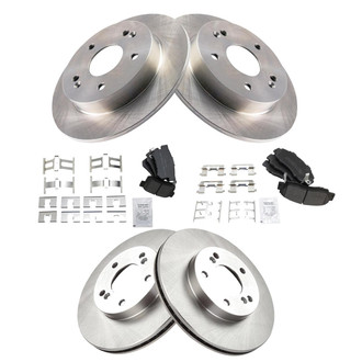 TRQ® - Disc Brake Kit with Semi-Metallic Pads