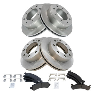 TRQ® - Disc Brake Kit with Semi-Metallic Pads