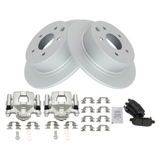 TRQ® - Rear Disc Brake Kit with Semi-Metallic Pads and Calipers