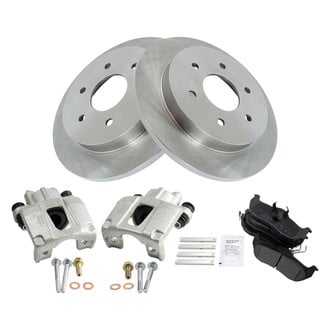 TRQ® - Rear Disc Brake Kit with Semi-Metallic Pads and Calipers