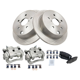TRQ® - Disc Brake Kit with Semi-Metallic Pads and Calipers