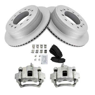 TRQ® - Disc Brake Kit with Semi-Metallic Pads and Calipers
